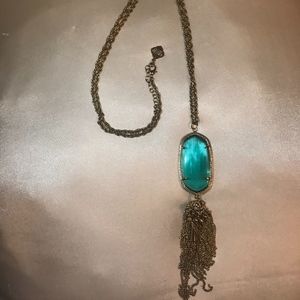 Rayne Necklace In Emerald Cat's Eye